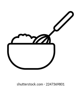 Dough Shaker Icon Logo Design Vector Template Illustration Sign And Symbol Pixels Perfect