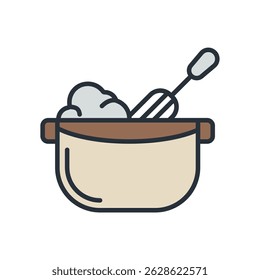 dough shaker icons isolated on White Background. Flat style design