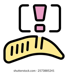 Dough showing gluten free sign with exclamation mark