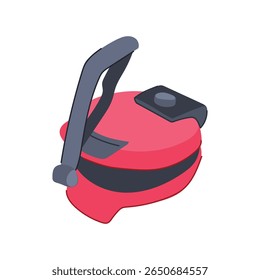 desenho animado tradicional autêntico, gadget mexicano, compacto e durável sinal de imprensa de tortilha de massa. símbolo isolado ilustração vetorial