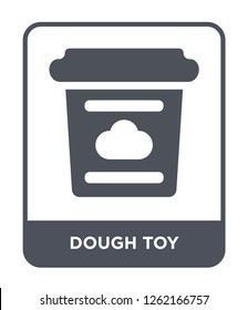 dough toy icon vector on white background, dough toy trendy filled icons from Toys collection, dough toy simple element illustration