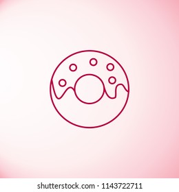 Doughnout icon vector