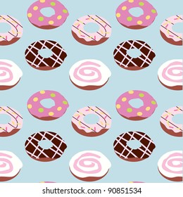 doughnut background for birthdays, party, food industry and others