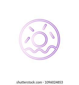 Doughnut cake icon