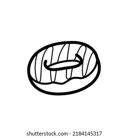 Doughnut clean minimal vector icon
