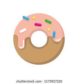Doughnut colour flat icon