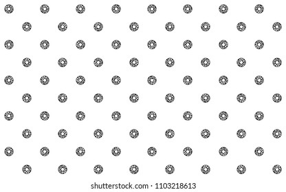 Doughnut day themed donuts giagonal vector pattern for wrapping paper, package, t-shirt, backdrop for web site and app
