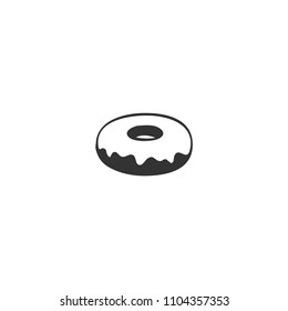 Doughnut, donut, food, baker, dessert vector icon