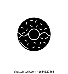 Doughnut , donut icon vector image. Can also be used for food and drinks. Suitable for mobile apps, web apps and print media.