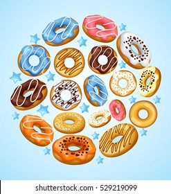 Doughnut Elements : Vector Illustration 