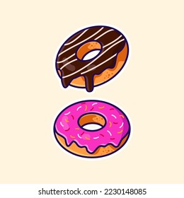 Doughnut Fast Food Vektorgrafik