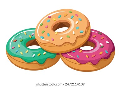 Doughnut Graphics Illustrations and Vector Artwork