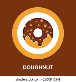 Doughnut Icon - Cake Or Dessert Snack - Bakery Pastry Icon