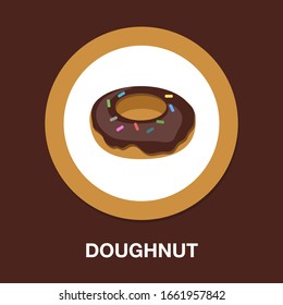 Doughnut Icon - Cake Or Dessert Snack - Bakery Pastry Icon