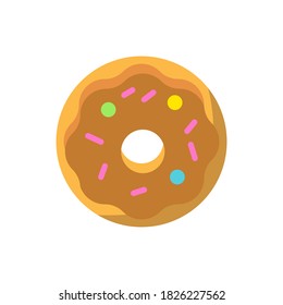 doughnut icon of color style vector illustration design