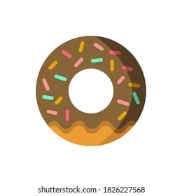 doughnut icon of color style vector illustration design