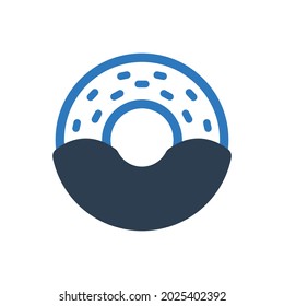 Doughnut Icon - Cream Cake Icon