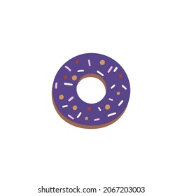 Doughnut icon design. Vector illustration.