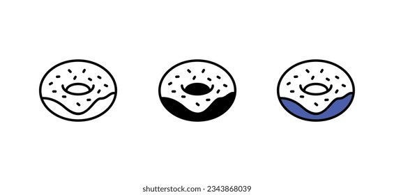 Diseño de iconos de anillos con ilustración de fondo blanco
