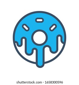 Icono de anillos diseñado en estilo de esquema relleno