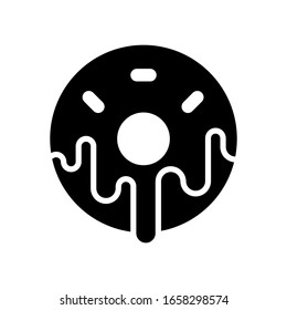 Doughnut icon designed in solid style