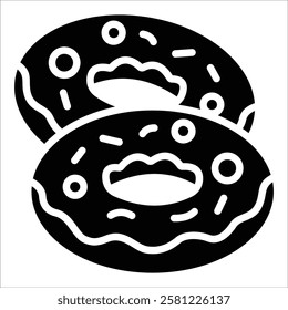 Doughnut Icon Element For Design