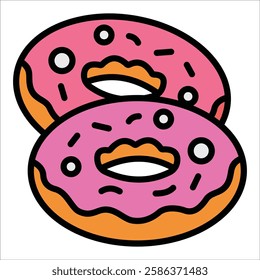 Doughnut Icon Element For Design