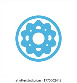 doughnut icon flat vector logo design trendy illustration signage symbol graphic simple