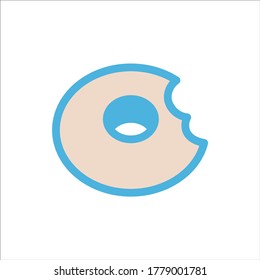 doughnut icon flat vector logo design trendy illustration signage symbol graphic simple
