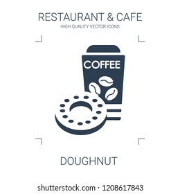 doughnut icon. high quality filled doughnut icon on white background. from restaurant cafe collection flat trendy vector doughnut symbol. use for web and mobile