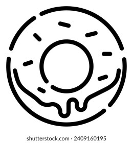 Doughnut icon illustration for web, app, infographic, etc