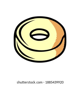 doughnut icon isolated on white background from gastronomy collection.