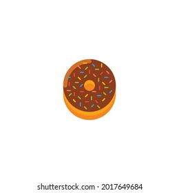 doughnut Icon Isolated On White Background