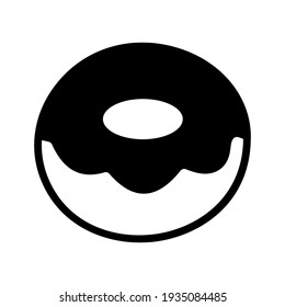 Doughnut icon isolated vector illustration. High quality black style vector icon