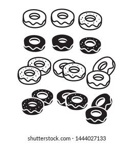 doughnut icon logo design template