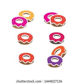 doughnut icon logo design template