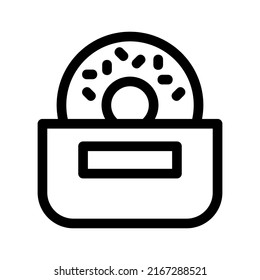 doughnut icon or logo isolated sign symbol vector illustration - high quality black style vector icons
