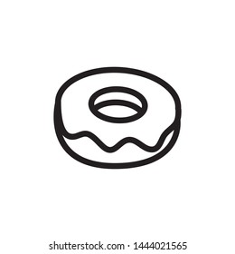 doughnut icon logo vector design template