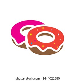 doughnut icon logo vector design template