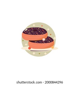 Doughnut Icon On White Background
