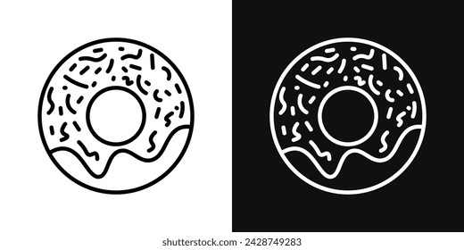 Conjunto de iconos de anillos. Ilustración de vector
