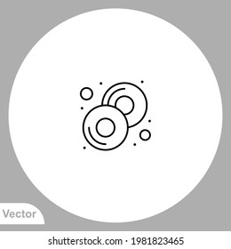 Doughnut icon sign vector,Symbol, logo illustration for web and mobile