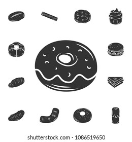 Doughnut icon. Simple element illustration. Doughnut symbol design  from Bakery collection set. Can be used for web and mobile on white background