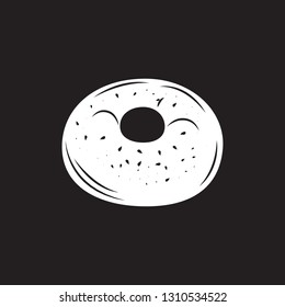 Doughnut icon. Simple element illustration. Doughnut symbol design template. Can be used for web and mobile