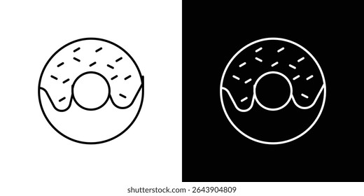 Doughnut icon symbol concept for graphic design, Website, UI. EPS