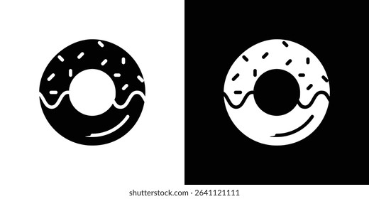 Doughnut icon symbols. Vector illustration.