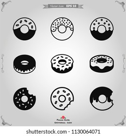 Doughnut icon vector