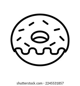 Doughnut Icon Vector Design Template