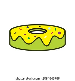 doughnut icon vector design templates white on background