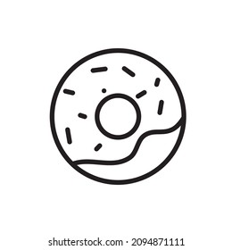 doughnut icon vector design templates white on background